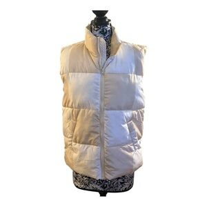 Oversizedd checkered puffer vest